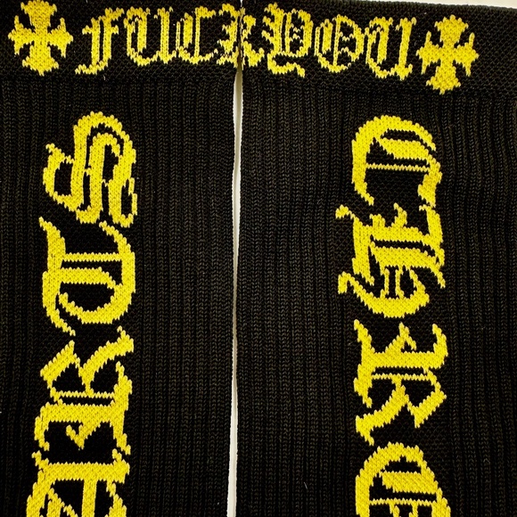 Chrome Hearts "FU@# YOU" Crew Socks AUTHENTIC NWOT
